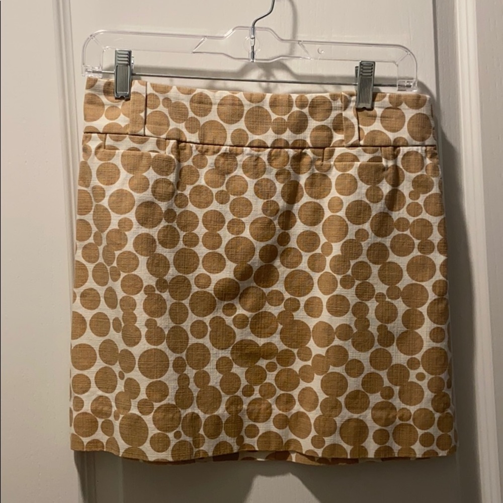 Tan j crew skirt